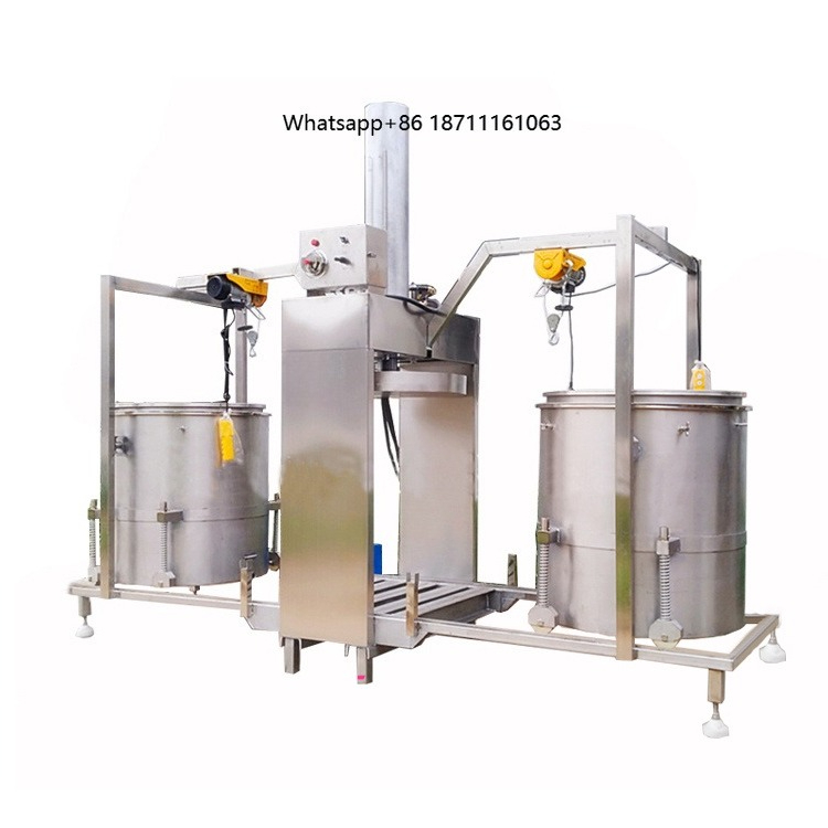 Cold Press Juicer - Peralatan Pemeras Anggur Otomatis Hidrolik Industri,